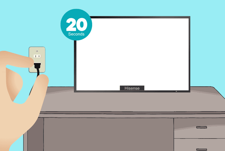 drain the hisense roku tv