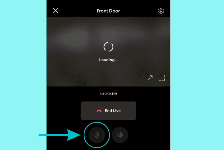 enable ring’s live feed audio