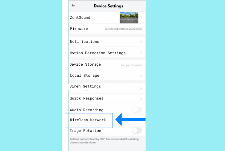 check the lorex camera wi-fi status