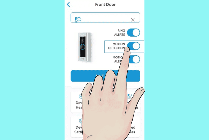 enable the motion detection