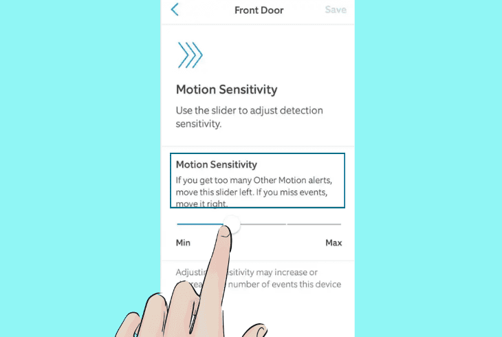 increase motion sensitivity