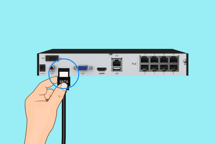 check the reolink nvr hdd connections
