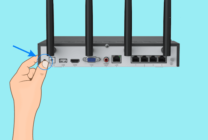 reset the reolink nvr user settings