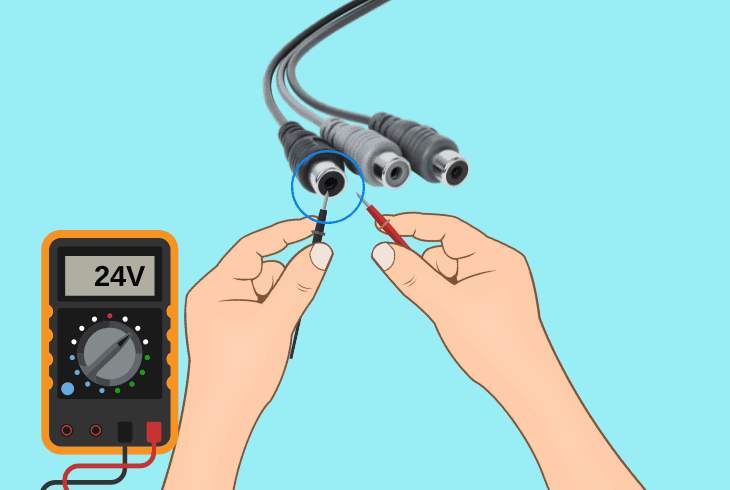 test each split cable (octopus cable)