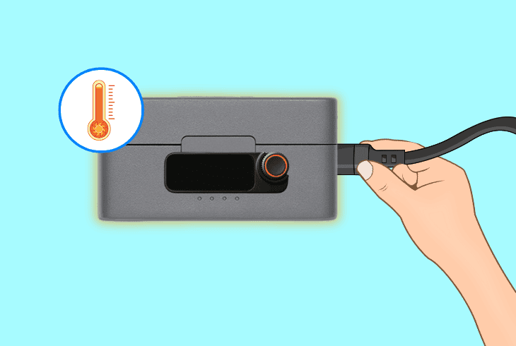 check the dji mic 2 for overheating
