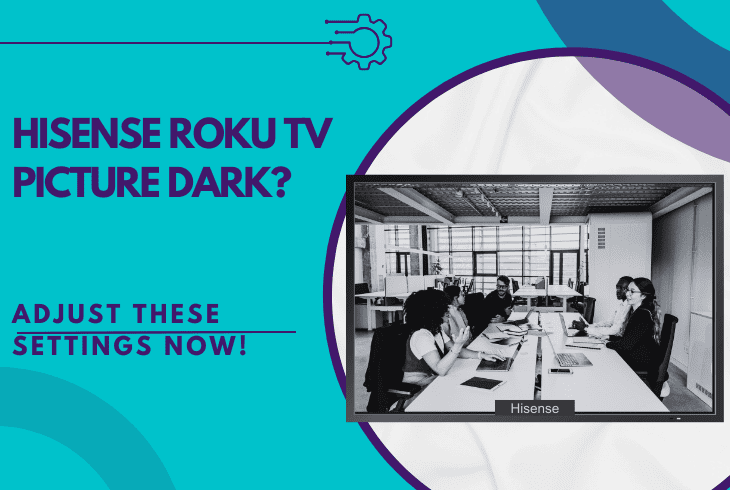 hisense roku tv picture dark