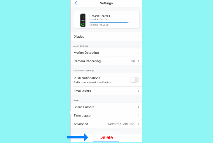 how to remove reolink