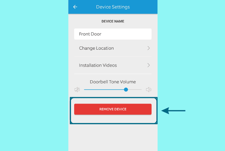 how to remove the ring camera