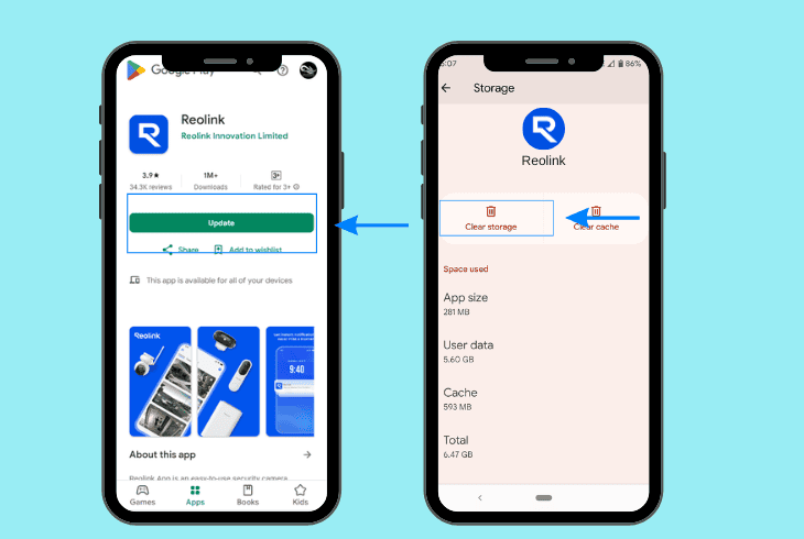 troubleshoot reolink app issues