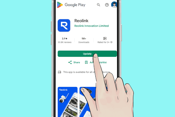 update the reolink app
