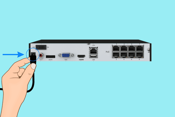 use the original reolink nvr equipment
