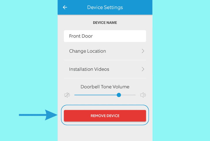 delete & re-add ring chime pro