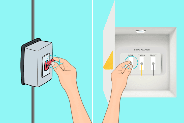 install & wire ring chime kit setup