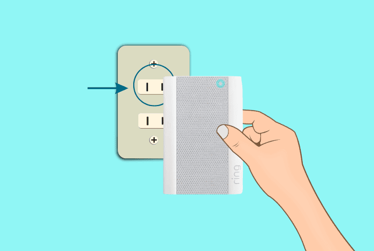 use the plug-in ring chime