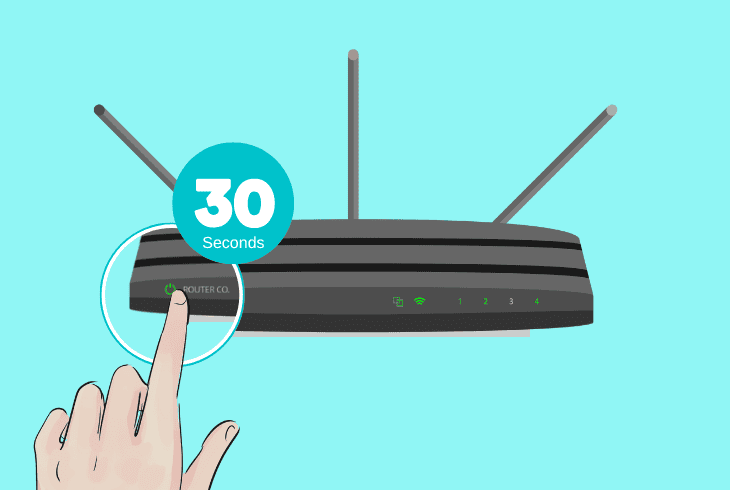 power cycle your router