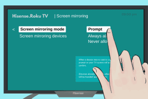 hisense roku tv screen mirroring not working