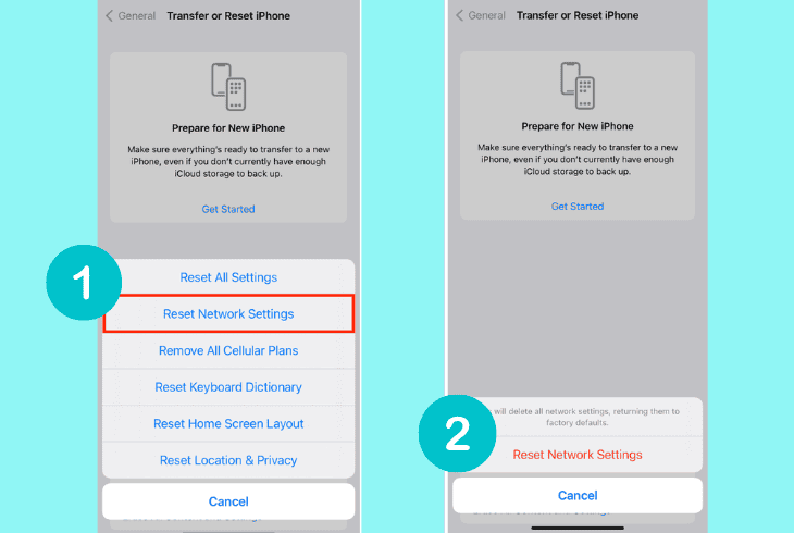 adjust phone settings for setup