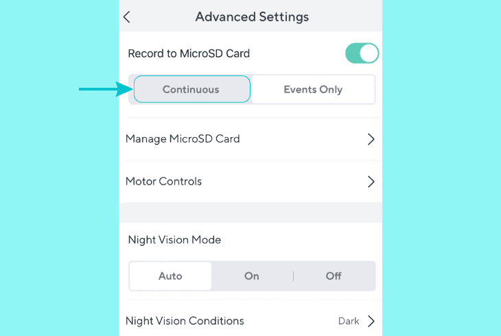 clear the wyze v2 recording schedules