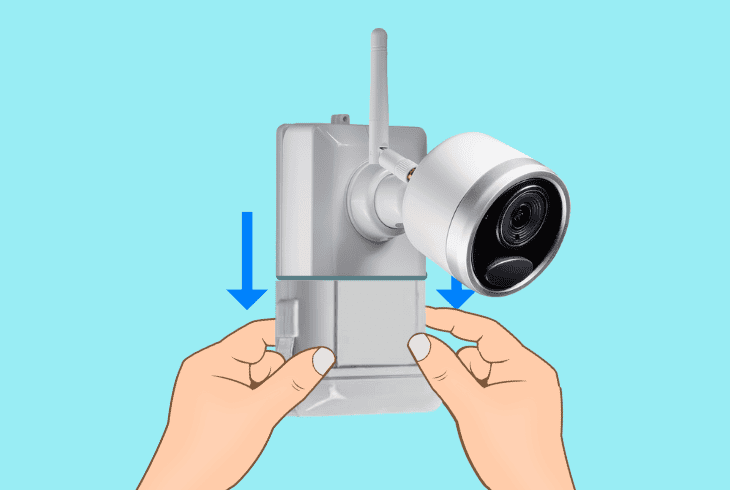 how to discharge a wireless lorex camera