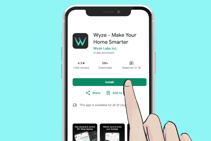 reinstall the wyze app