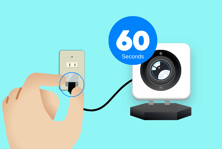 unplug & power cycle wyze camera