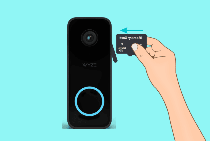 reseat the wyze doorbell v2 microsd