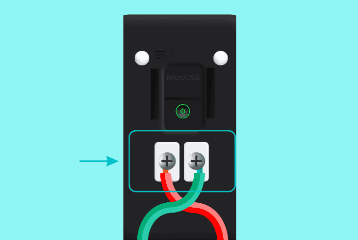 inspect the wyze v2 doorbell terminals