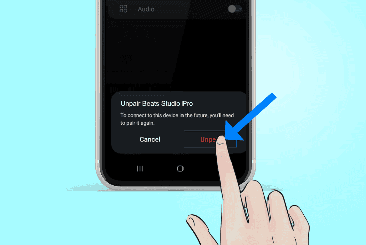 re-pair beats studio pro on android