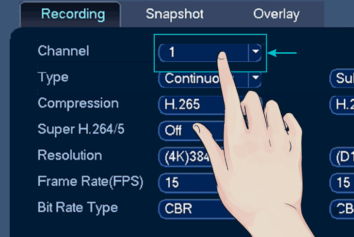 adjust the audio format & audio settings