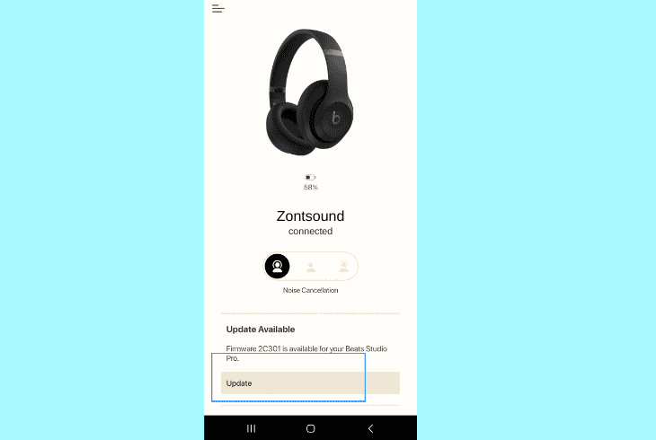update the beats studio pro firmware