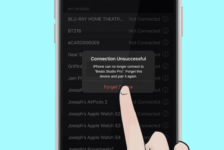 disconnect all other bluetooth devices