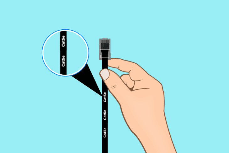 replace the ethernet cable: