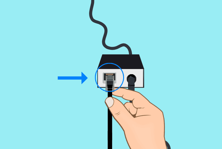reconnect the camera poe ethernet cable