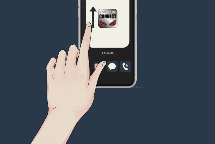recorder reboot night owl app