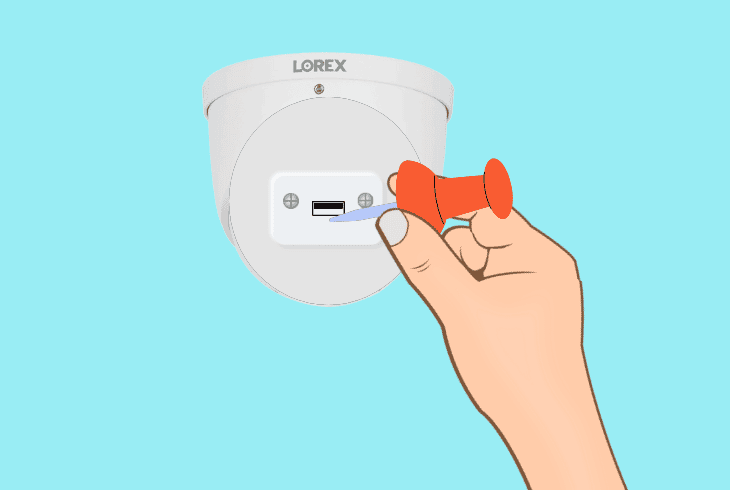 reset the lorex poe camera system
