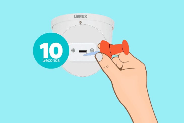 reset lorex camera to defaults (wi-fi cameras)