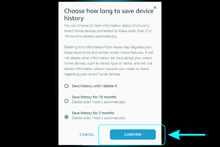 erase home device history