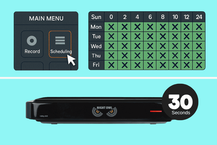 pause the dvr recording schedules