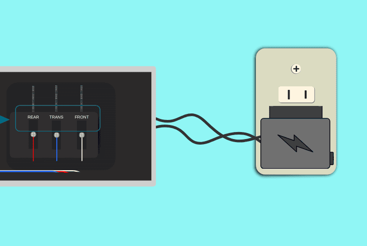 set up an external wired power supply