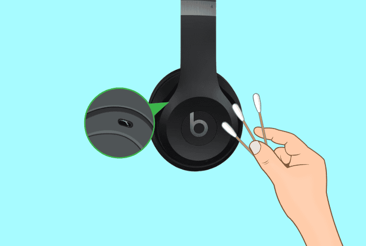 clean the beats solo 4 port & frame