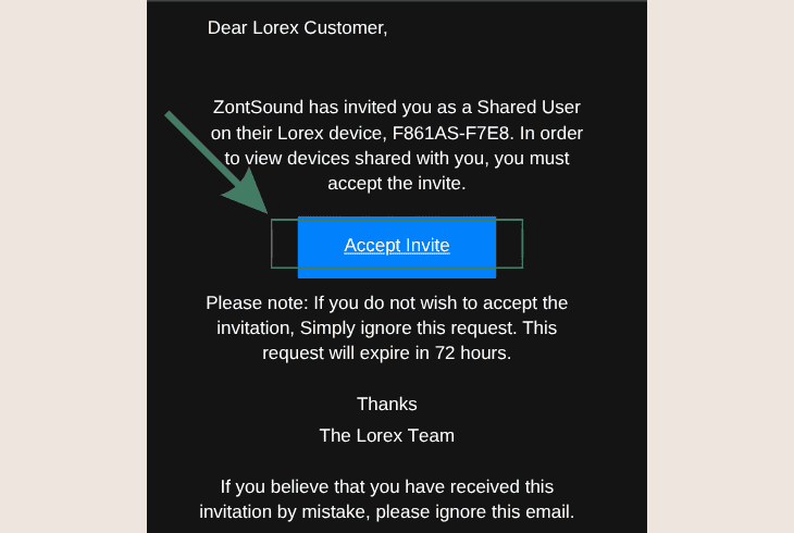 send an invitation: