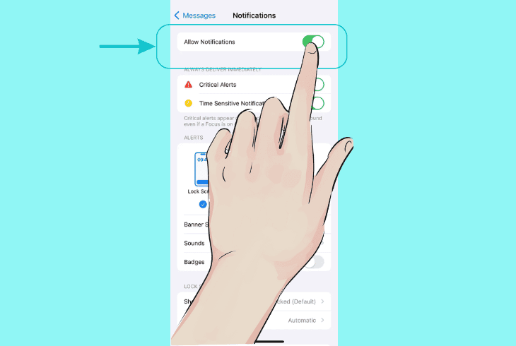 how to check notifications on ios
