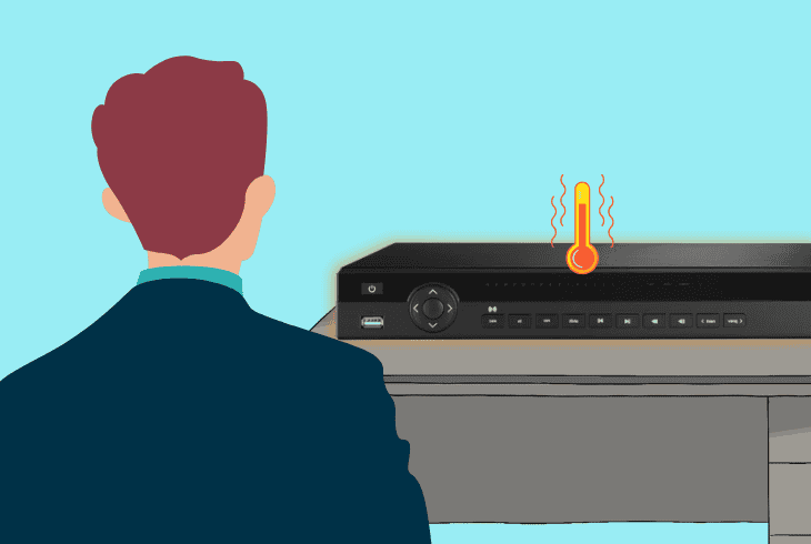 check for overheating of the lorex dvr