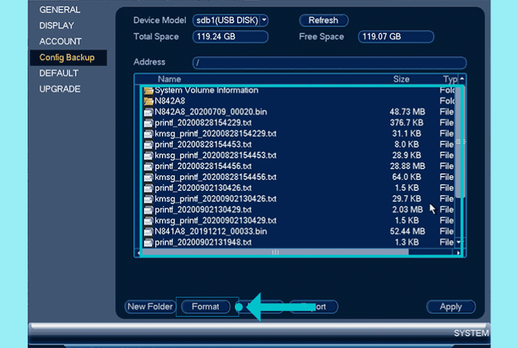 format the lorex nvr/dvr hdd (poe cameras)