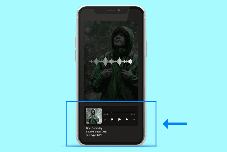 stream downloaded audio files (music)
