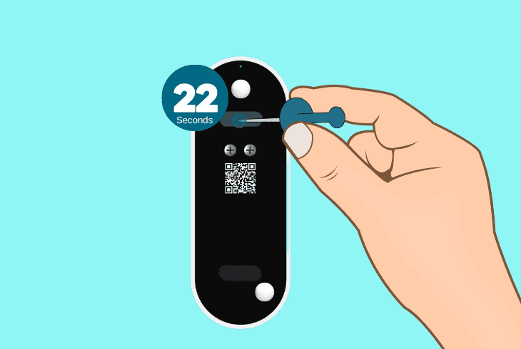 how to factory reset nest doorbell battery