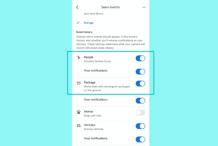adjust the nest notification settings