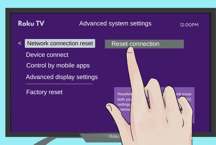 reset the roku ultra network settings