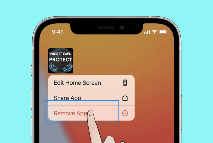 reinstall the night owl application