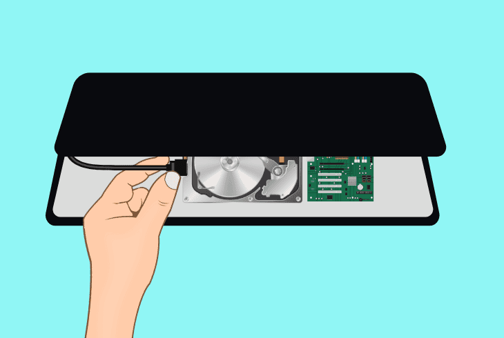 remove the night owl dvr hard drive